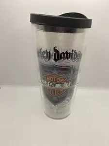 OFFICIAL HARLEY DAVIDSON TERVIS Travel Drink Mug Cup Lid Logo Shield 24 Ounces - Picture 1 of 5