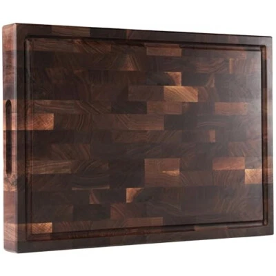 American Black Walnut Wood Cutting Board 20"x15"x2"(Large and Thick) for Kitchen - Image 1 of 4