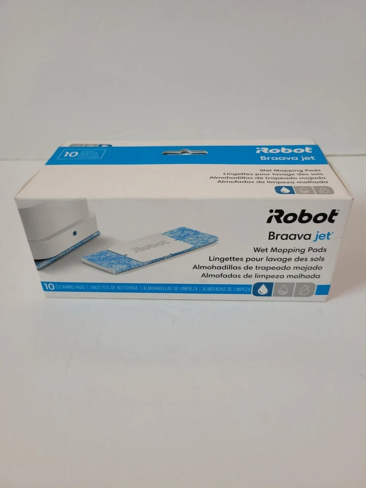 iRobot Braava Jet Wet Mopping Pads 10 Pack Count Cotton Mop Scrub Pads