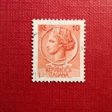 Francobollo 'Siracusana' - 10 LIRE - Repubblica Italiana
