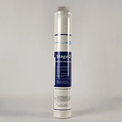 Pure Blue 3-Stage Ultra 80 GPD RO Membrane Filter Stage 2 OEM Replacement - Image 1 of 4