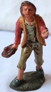 Altes Erzgebirge Massefigur Schäfer von ca. 1930 - Bild 1 von 3