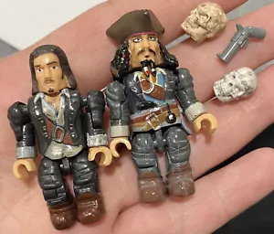 Mega Bloks Jack Sparrow Will Turner Skulls Pirates Caribbean Mini Figures - Picture 1 of 5