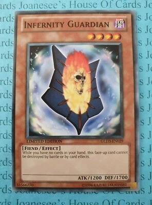 Infernity Guardian GLD3-EN029 Yu-Gi-Oh Card Limited Edition New - Image 1 of 3