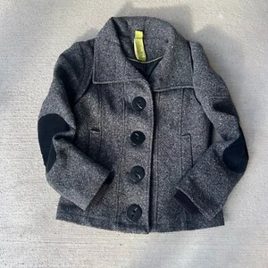 soia & kyo women’s large button down wool blend jacket coat black size M - Picture 1 of 6