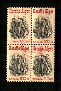 UNITED STATES Scott's 2010 ( 4v ) Horatio Alger F/VF Used Block ( 1982 ) - Picture 1 of 1
