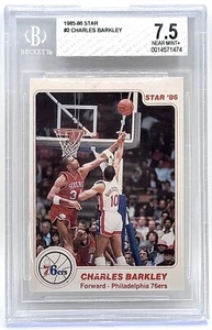 1985 Stern #2 Charles Barkley Rookie Karte BG 7,5 NM+ - Bild 1 von 2