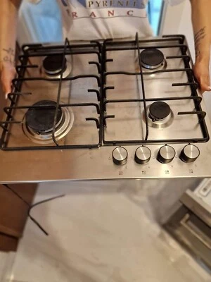 piano cottura 4 fuochi marca matalskare, colore Argento, superficie bruciatore. - Immagine 1 di 3