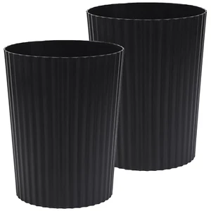 Small Trash Can Plastic Wastebasket round Garbage Container Bin for Bathroom, Ki - Picture 1 of 12