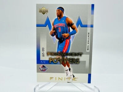 2003-04 Upper Deck Finite Gold Prominent Powers Ben Wallace /25 #305 - Image 1 of 2