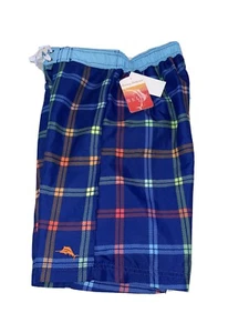 NWT Tommy Bahama Youth Boy's Swimsuit Trunks Multi Color Plaid Size Large - Picture 1 of 5