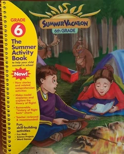 The Summer Activity Book, grade 6, Fun Math, Science Projects, Word Games - Picture 1 of 4
