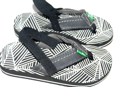 Chanclas nuevas sin caja para niños 10 niños pequeños grises negras sanuk raíz cerveza acogedoras funk honda Foto 1 de 3