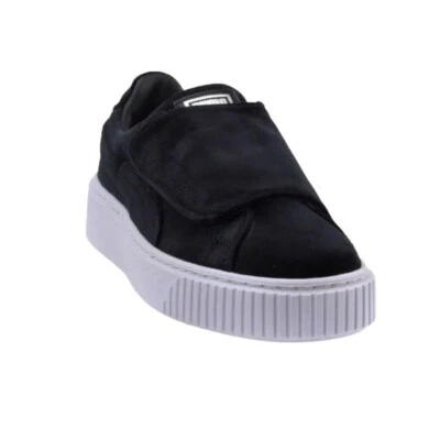 Tênis Puma Basket plataforma alça corda veludo plataforma preto tamanho 7 - Imagem 1 de 4