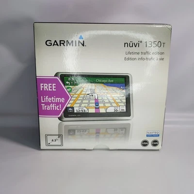 NEW Garmin Nuvi 1350T Ultra Thin GPS - New - Image 1 of 4