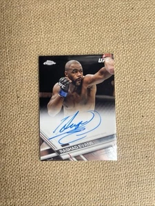 Tarjeta coleccionable autografiada auténtica cromada Topps Rashad Evans 2017 # Fa-re - Imagen 1 de 2