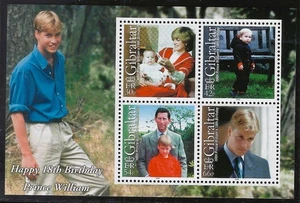 1¢ WONDER'S ~ GIBRALTAR ROYAL FAMILY PRINCE CHARLES TOPICAL VF MNH S/S ~ S15 - Picture 1 of 1