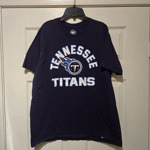 Herren Tennessee Titans 47 Brand NFL Shirt Logo Tee Grau XL X-Large - Bild 1 von 4