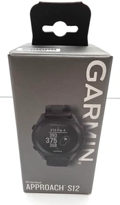 Garmin Approach S12 Orologio da golf nero abilitato GPS 010-02472-00 - Foto 1 di 10