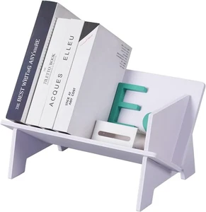 Schreibtisch Klein Bücherregal Organizer, Tischplatte Mini Bücherregal Schreibtisch Klein, Weiß  - Bild 1 von 6