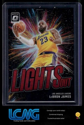 2024-25 Donruss Optic #9 LeBron James Lights Out Red #/99 K3E - Image 1 of 2