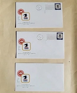 1971 US First Day Covers Stamp #1396 8c Postal Service Emblem Washington - Bild 1 von 4