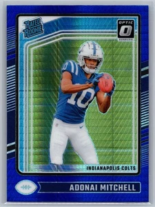 2024 Donruss Optic #203 Adonai Mitchell Blue Hyper - Bild 1 von 2