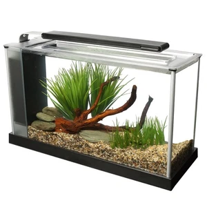 FLUVAL SPEC AQUARIUM 10L / 19L GLOSS BLACK WHITE LED LIGHT HAGEN FISH TANK - Picture 1 of 8