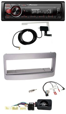 Pioneer 1DIN MP3 DAB USB Lenkrad Autoradio für Toyota RAV 4 2001-2006 dunkelsilb - Bild 1 von 4