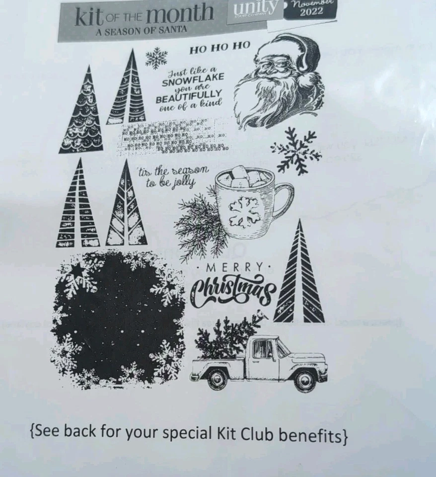 Unity Stamp Co. Noviembre 2022 Kit del Mes|Temporada de Santa|Navidad|Invierno Foto 1 de 4