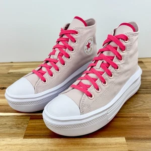 Nuevo sin caja Converse Chuck Taylor All Star Move Hightops en Barely Rose - Imagen 1 de 8