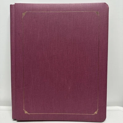 Álbum de recortes Creative Memories 12x15 rosa morera retirado con páginas lámina dorada Foto 1 de 4