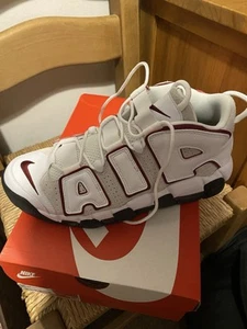 UK Size 10.5 - Nike Air More Uptempo '96 White Team Red - Picture 1 of 7