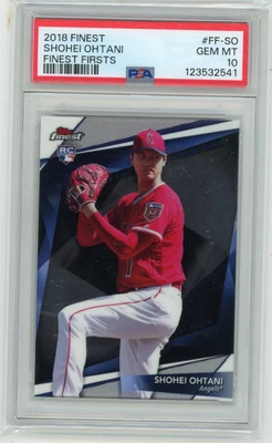 Shohei Ohtani Rookie Card 2018 Finest Finest Firsts #FF-SO PSA 10 - Image 1 of 2