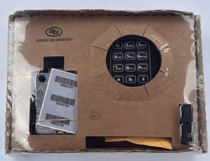 SARGENT AND GREENLEAF 6120-303 Electronic Safe Lock, SQ Bolt Lock, Black - Picture 1 of 3