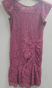 Ava & Yelly Floral Maroon Summer Dress Juniors 16 Used Nice! - Picture 1 of 3