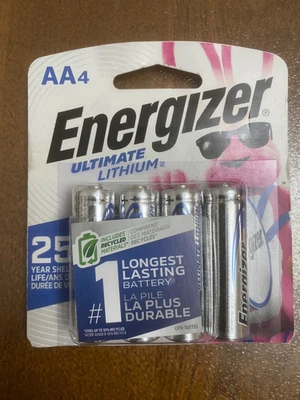 Four-4 pack🔥Energizer ULTIMATE LITHIUM AA 🔥The LONGEST LASTING Batteries - Image 1 of 2