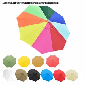 8ft/9ft/10ft/13ft 8ribs Umbrella SunShade Parasol For Umbrella Cover Replacement - Picture 1 of 14