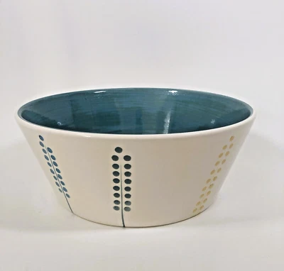 "Cuenco para servir ensaladas o pasta de 10,5"" de gres IKEA 18721 flores abstractas" Foto 1 de 4