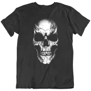 Face Ghost skull Vector design Horror Halloween holiday Party T Shirt Tee New - Picture 1 of 5
