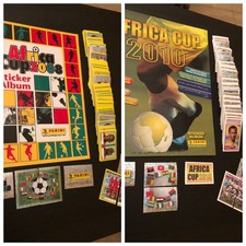 Panini Africa cups 2008/2010- 2 fullsets+2 empty albums - Excellent -original