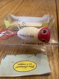 Fred Arbogast Hula Popper 5/8 Oz 750 R Red Head NOS - Bild 1 von 16