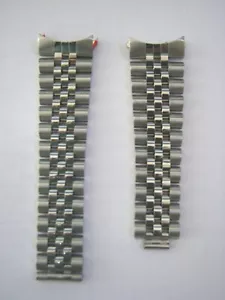 SOLID STEEL STRAP JUBILEE CURVE HANDLE 20 / 16mm. FINALI 555 B NEW - Picture 1 of 3