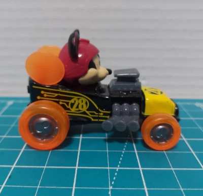 DISNEY Junior Mickey Roadster Racers Red Mickey Mouse Die-Cast Car 3” Black - Image 1 of 4