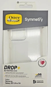 OtterBox Symmetry Case Samsung Galaxy S21 Ultra 5G - Stardust Transparent Clear - Picture 1 of 2