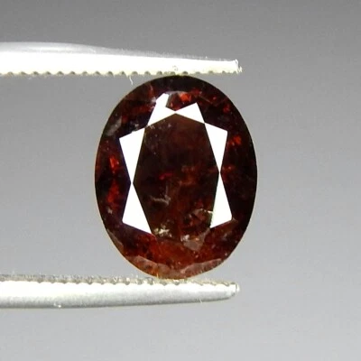 Raro 3.2ct Rojo Profundo Marrón Axinita Pleocroico Flash Natural Extraído Sin Calentar Ovalado Foto 1 de 4