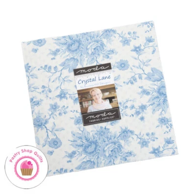 Moda CRYSTAL LANE Bunny Hill LAYER CAKE 42 10" Squares Quilting WINTER - Image 1 of 4