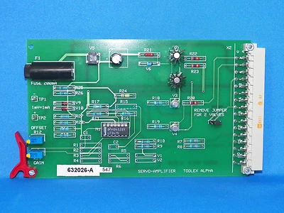 Toolex Servo Amplifier Card 632026-A (New) - Image 1 of 2