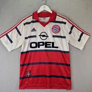 Vintage Bayern Munich 1999 2000 Away Football Shirt Mens Small White Red - Picture 1 of 14
