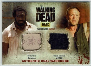 Walking Dead Season 3 Part 2 DUAL Wardrobe DM5 Travis Love & Michael Rooker - Picture 1 of 2
